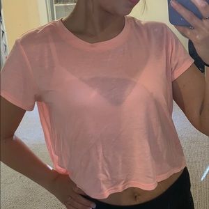 Coral crop top